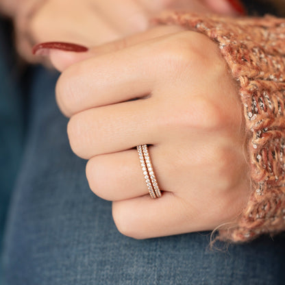 Bette Ring in Rose Gold - Stackerific!